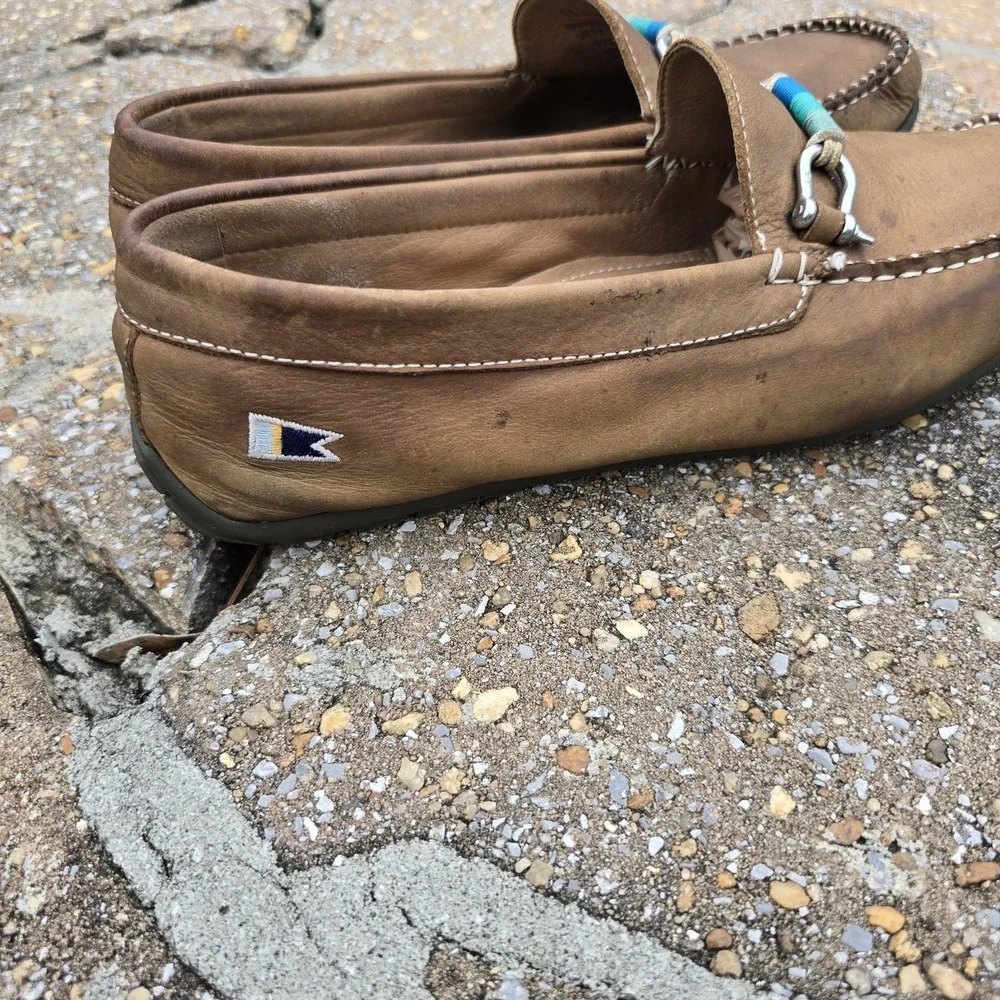 Riomar‎ Deck Driver Brown Leather Men's Casual Shoe Moc Size 11 Portugal